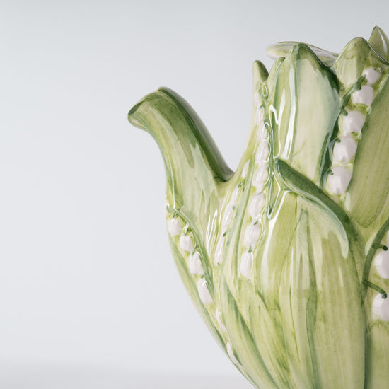 Lily of The Valley Hand-Painted Tea Pot