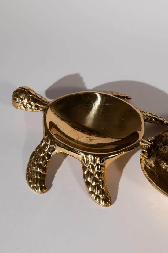 Vintage Brass Turtle Box