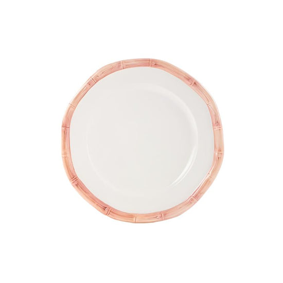 Bamboo Collection Ceramic Plate - Pink