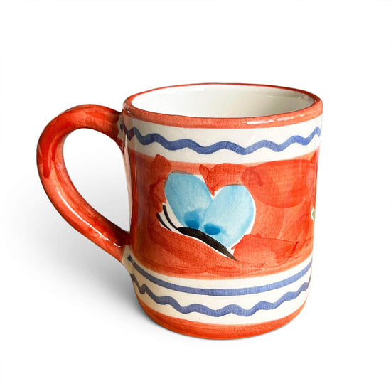 Terracotta Butterfly Fleur Mug