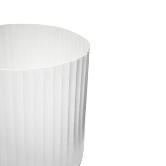 Hudson White Corrugated Planters Set of Two