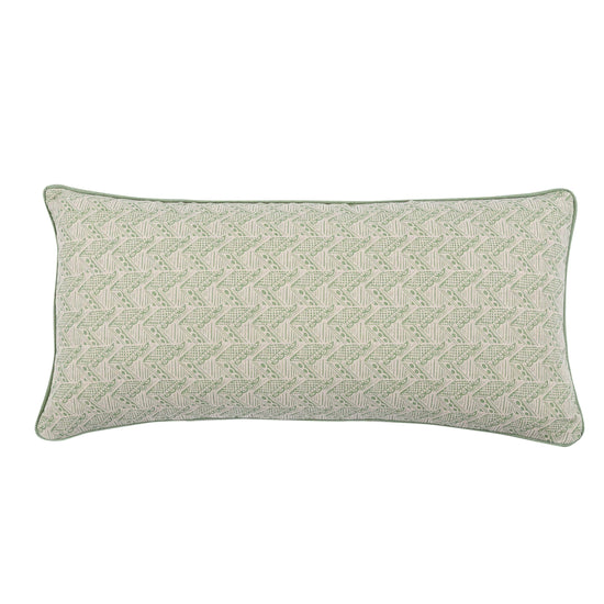 Thatch Large Bolster Cushion in Forest Green