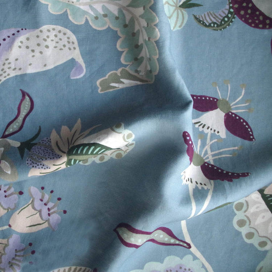 Printed Walled Garden Fabric - Blue
