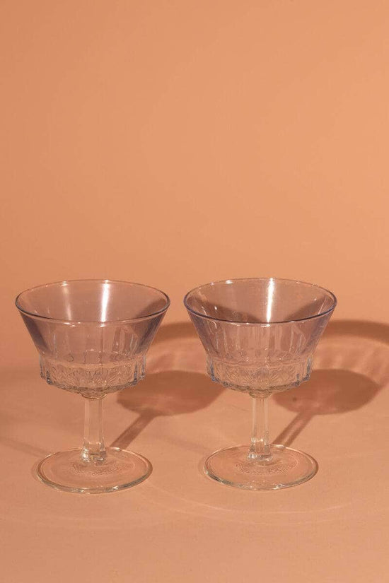 Vintage Spanish Champagne Glasses Set of Six