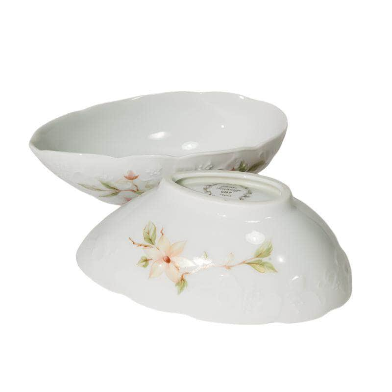 Vintage French Floral Dishes Set