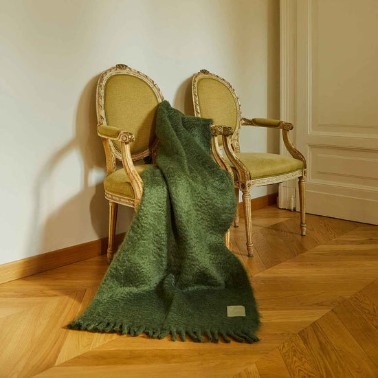 Mohair Blanket Green