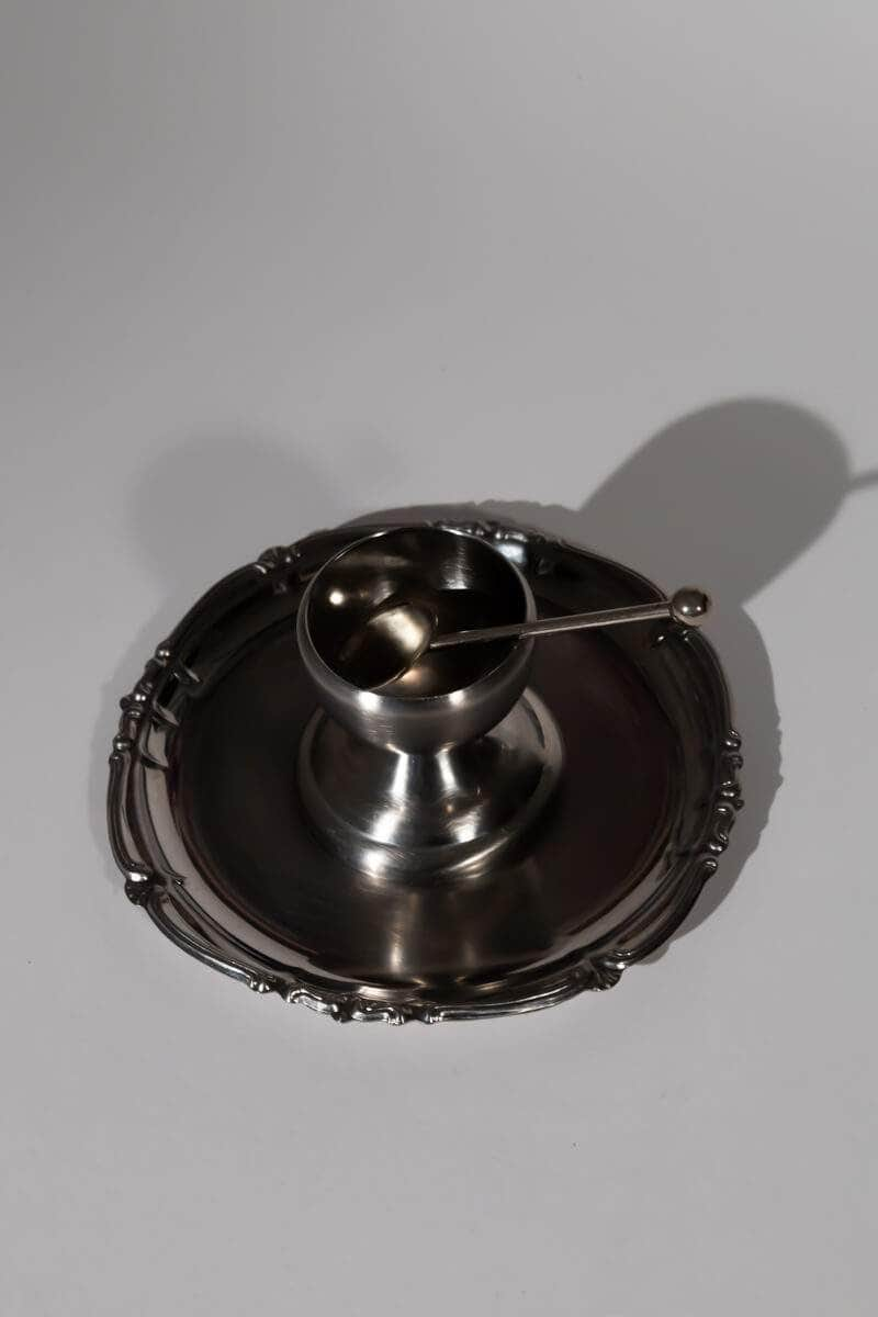 Vintage Stainless Steel Egg Cup Set