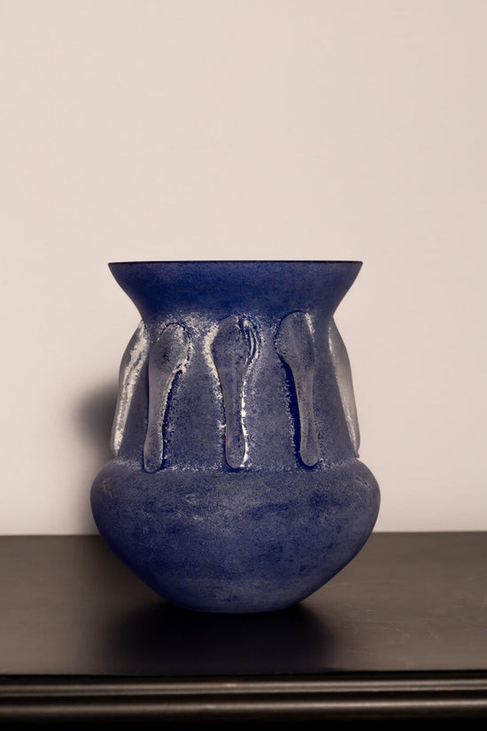 Rare Mid-century French Cobalt Vase