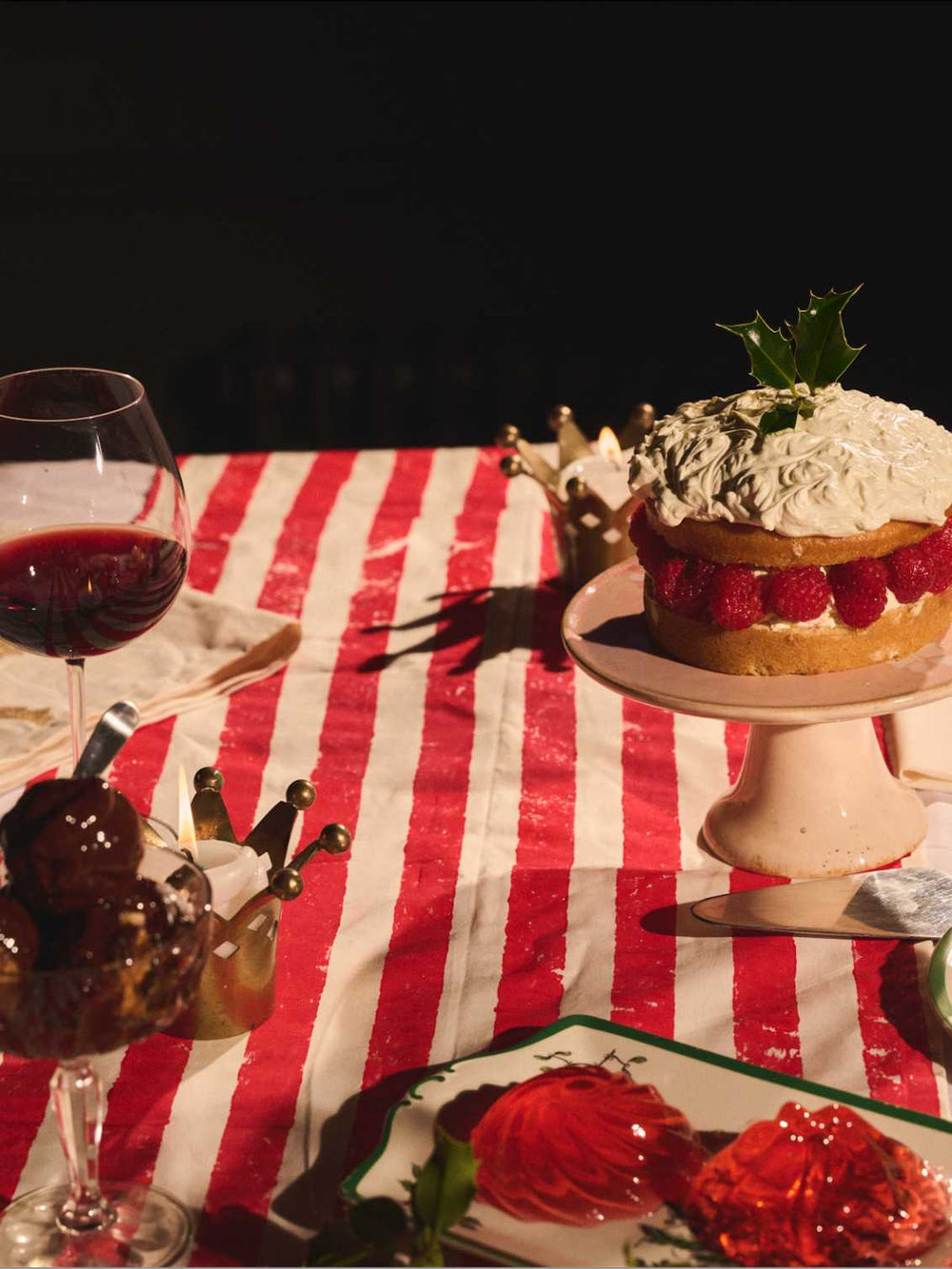 Christmas Stripe Tablecloth