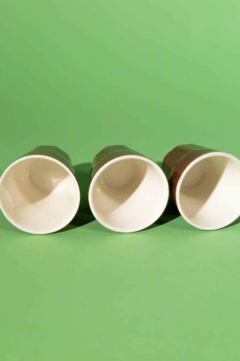 Vintage Ceramic Espresso Cups, Set of Three