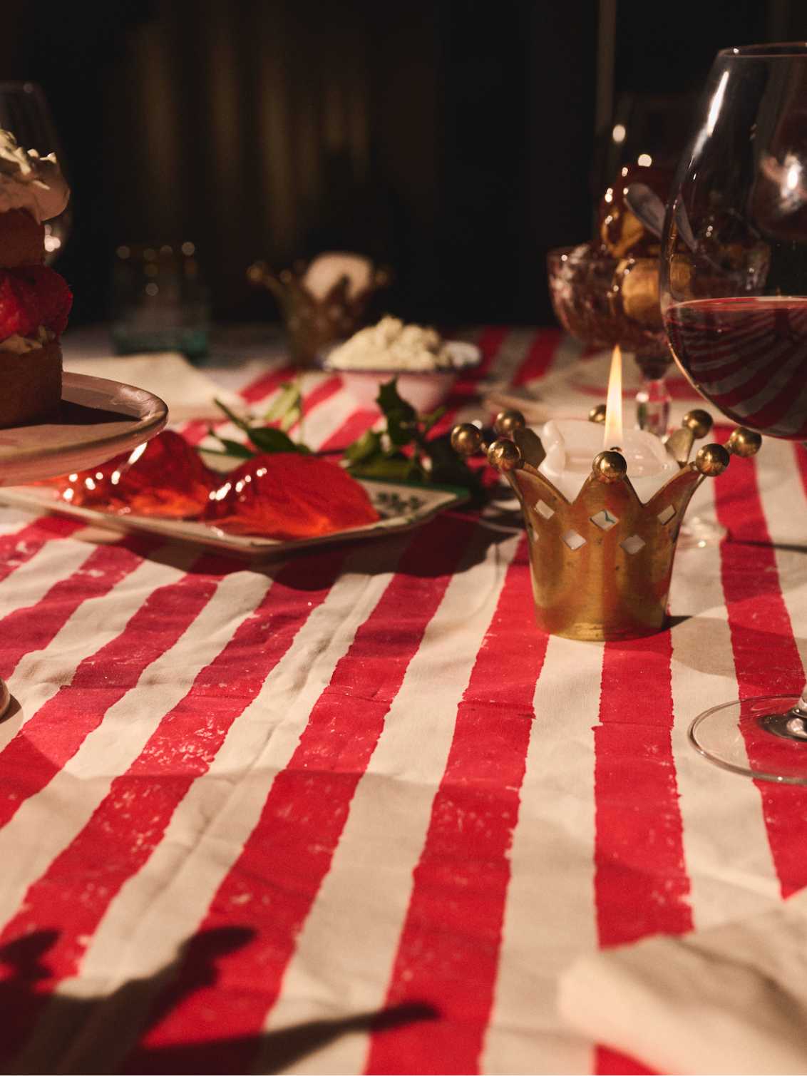 Christmas Stripe Table Runner