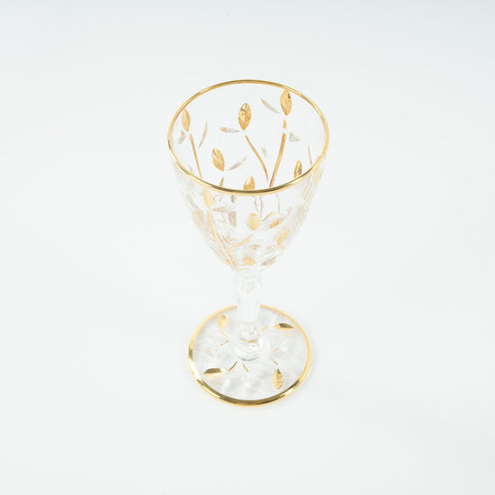 Crystal Gold Glasses - Set of 2