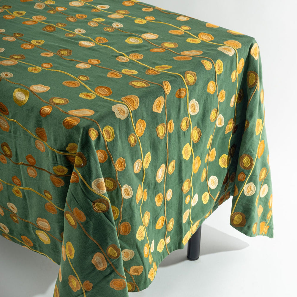 Embroidered Cotton Tablecloth - Style #06