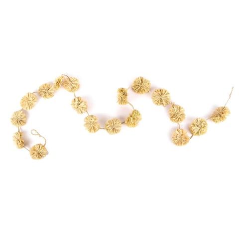 Natural Pom Pom Garland from Uganda