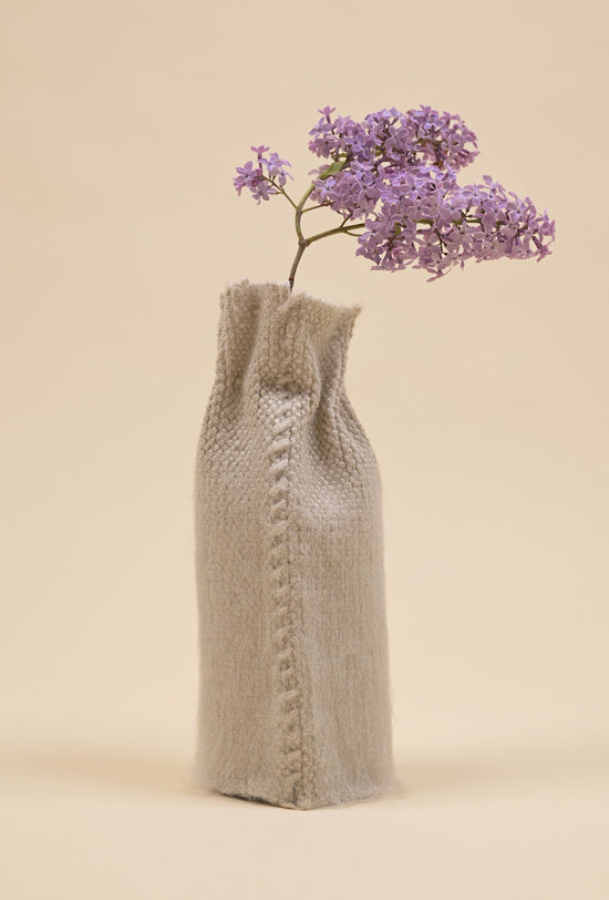 Knitted Covered Glass Vase