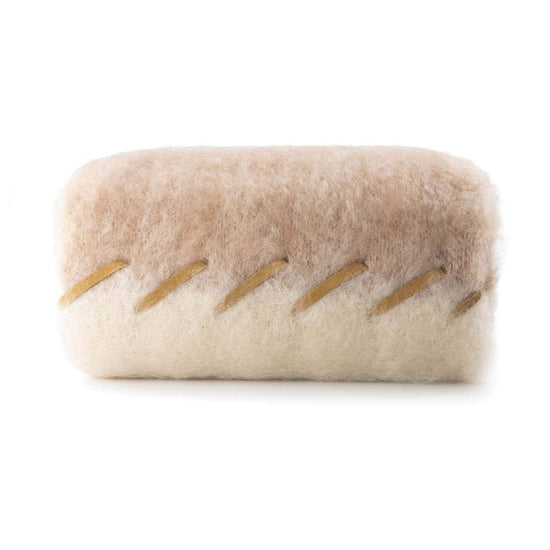 Mohair Blanket Leather Cream