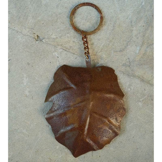 Iron Leaf Key Ring