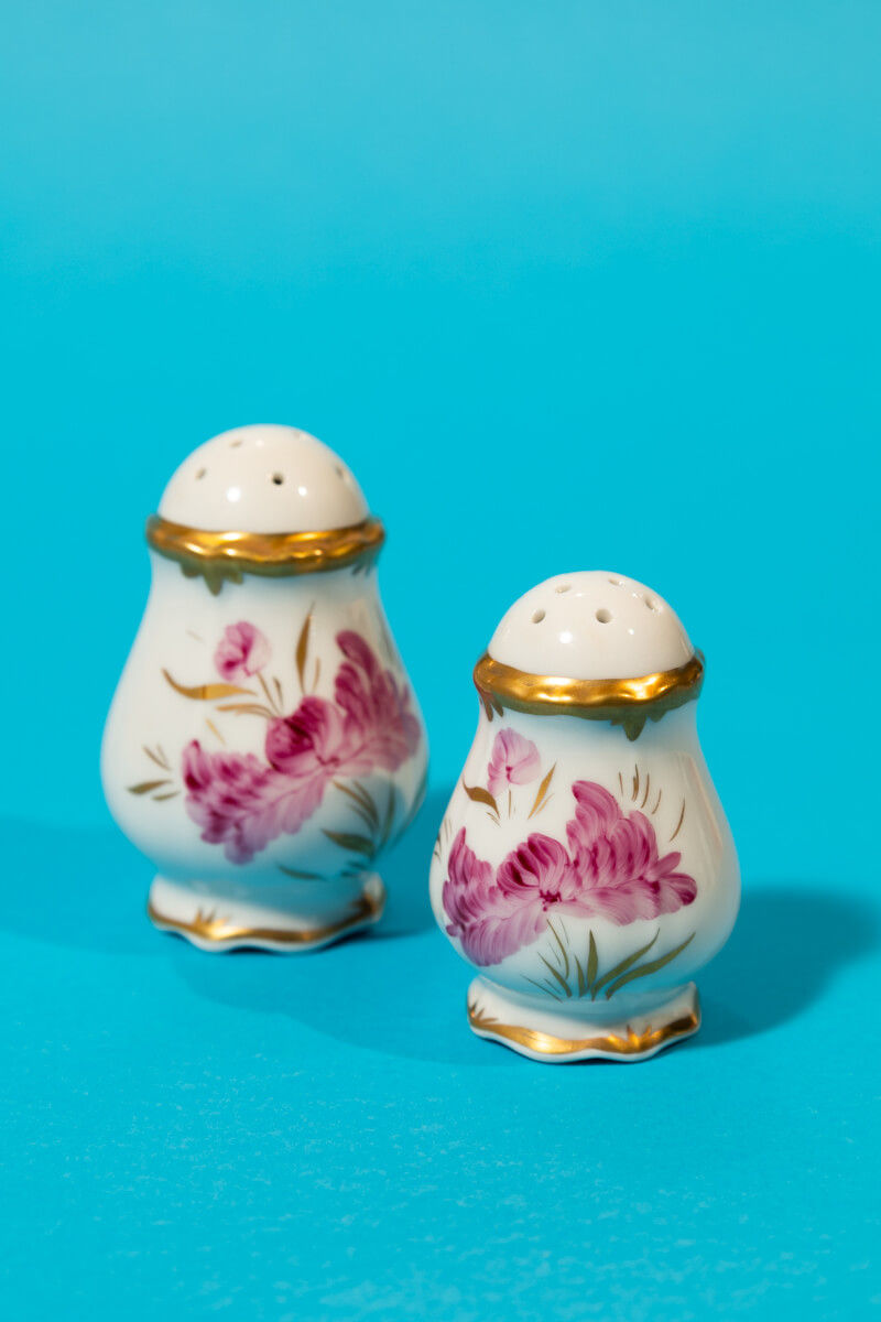 Hand Painted Salt and Pepper Shaker Set