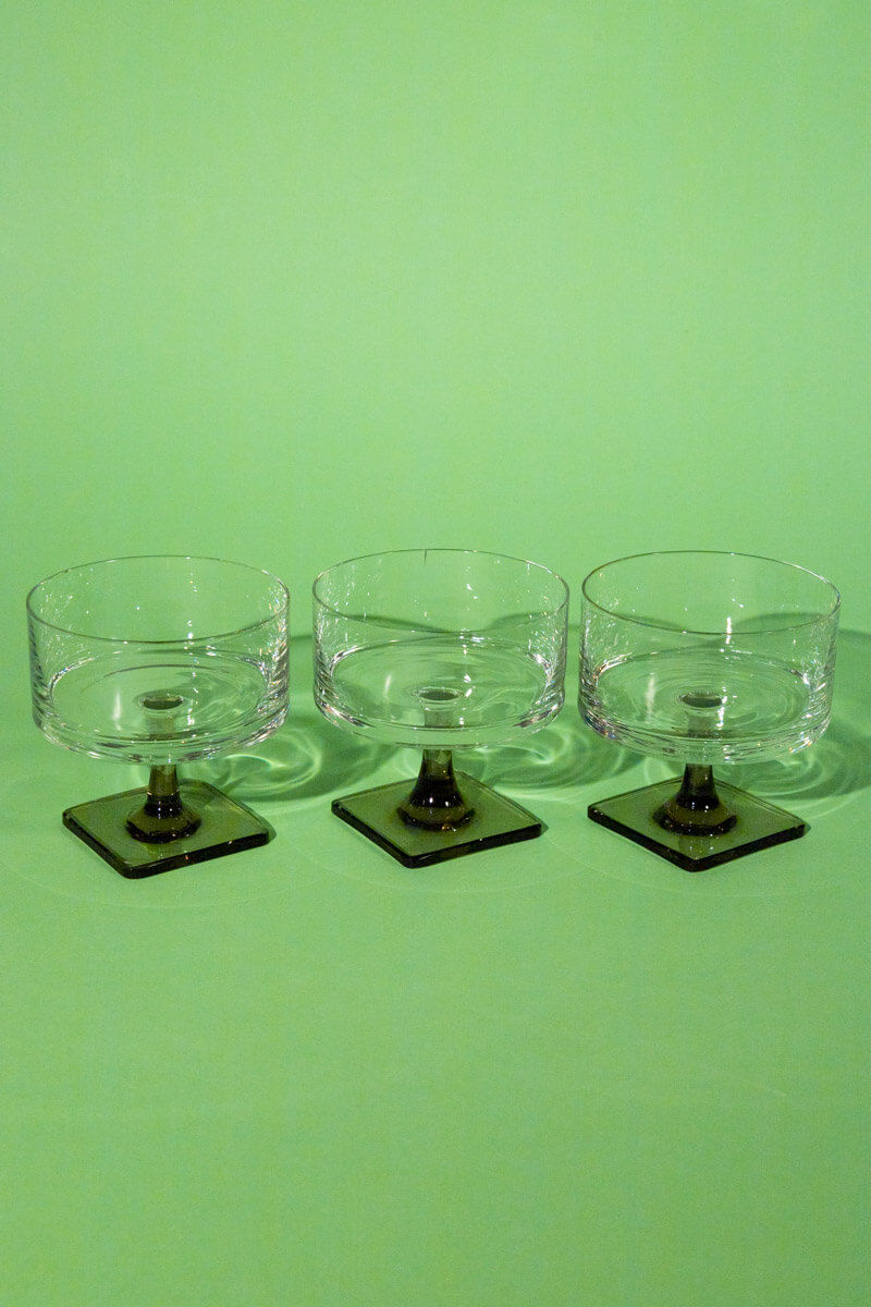 Set of Three Rosenthal Crystal Dessert Coupes