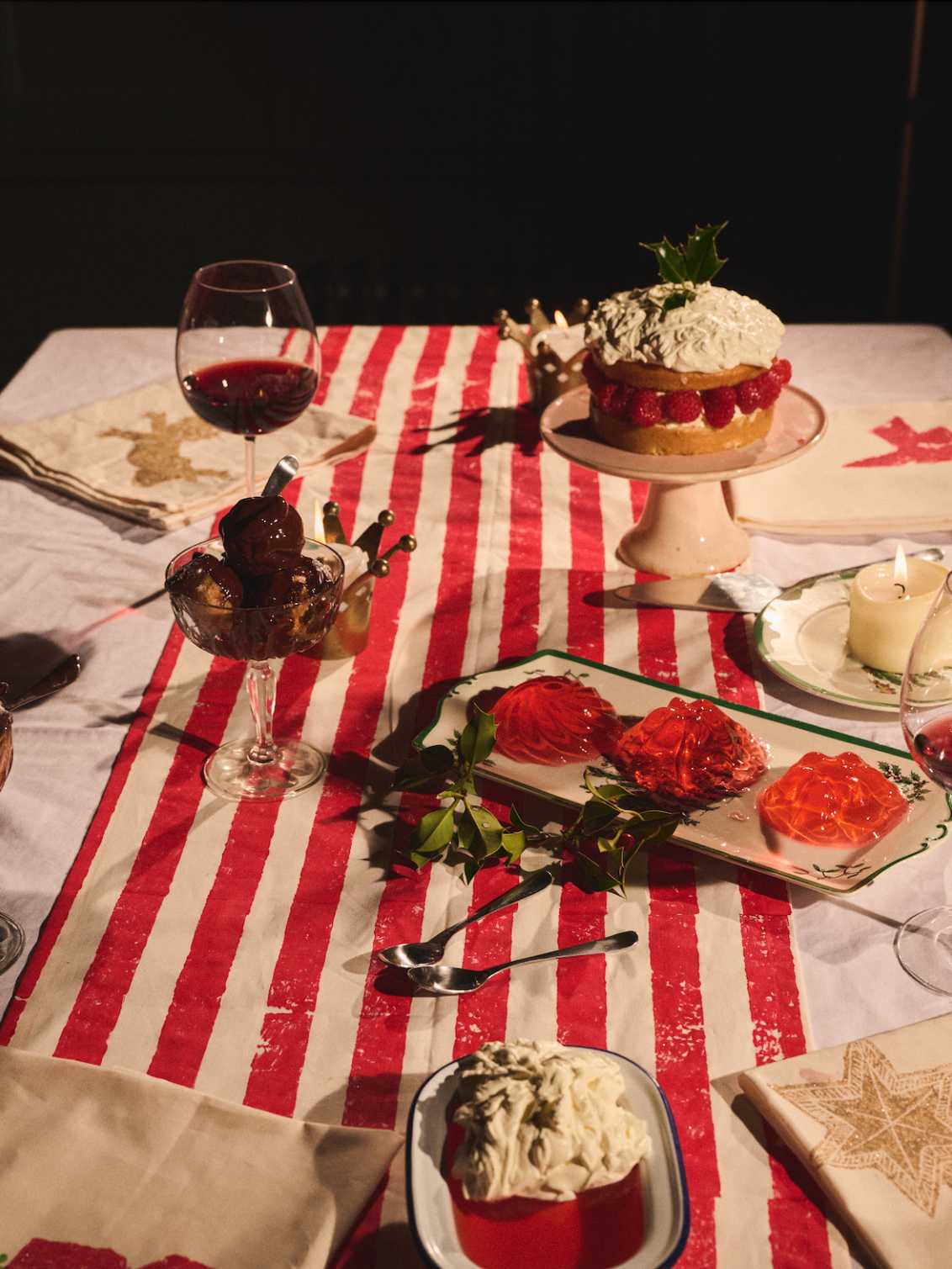 Christmas Stripe Table Runner