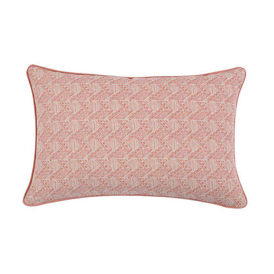 Thatch Bolster Cushion in Pink