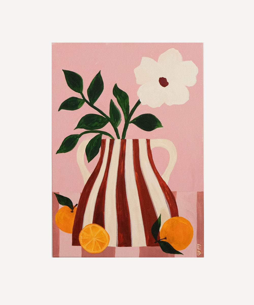 Orange Pot Original Painting