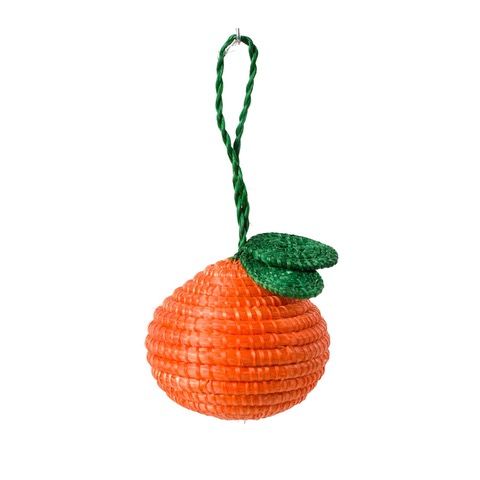 Orange Globe Holiday Ornaments from Rwanda