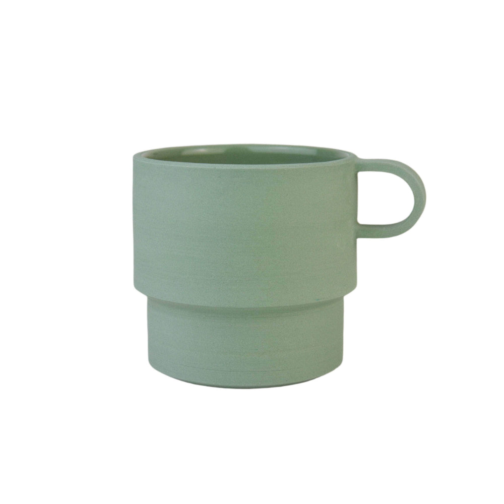 Tall Angular Mug, Sage