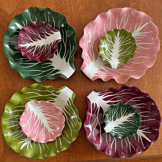 English Garden Green Cabbage Leaf Dish