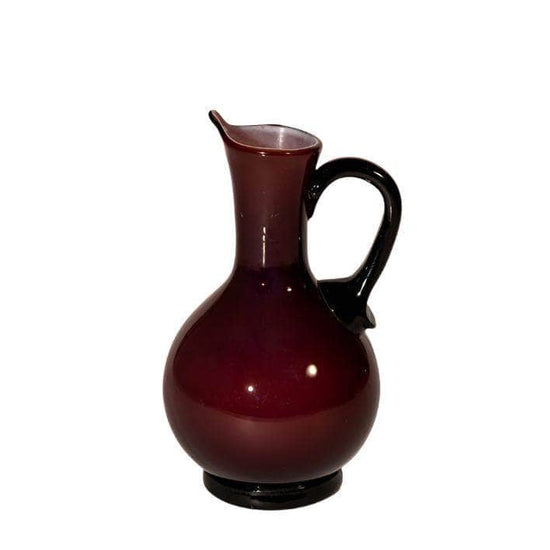 Vintage Burgundy Opaline Pitcher