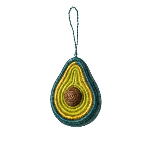 Avocado Holiday Ornament from Rwanda