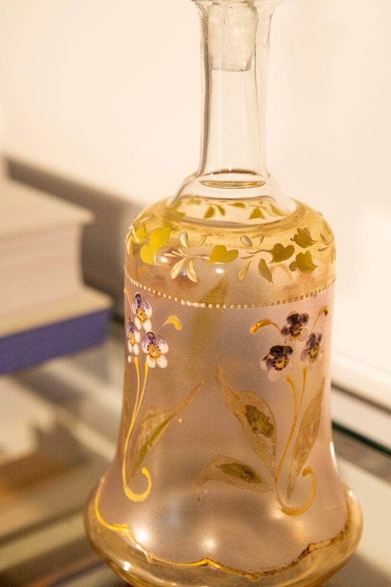 Vintage Hand Painted Bell Bottle