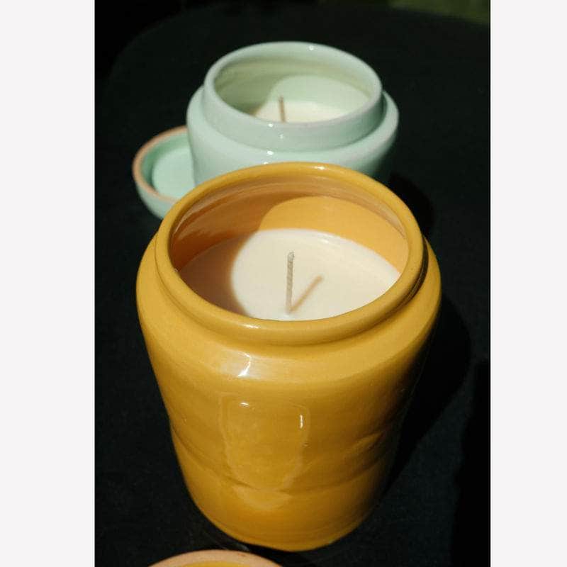 Ceramic Honey Almond Soy Wax Candle