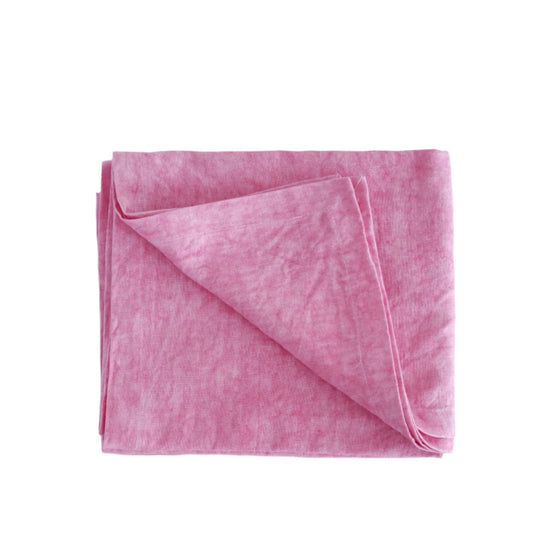 Linen Throw in Pink