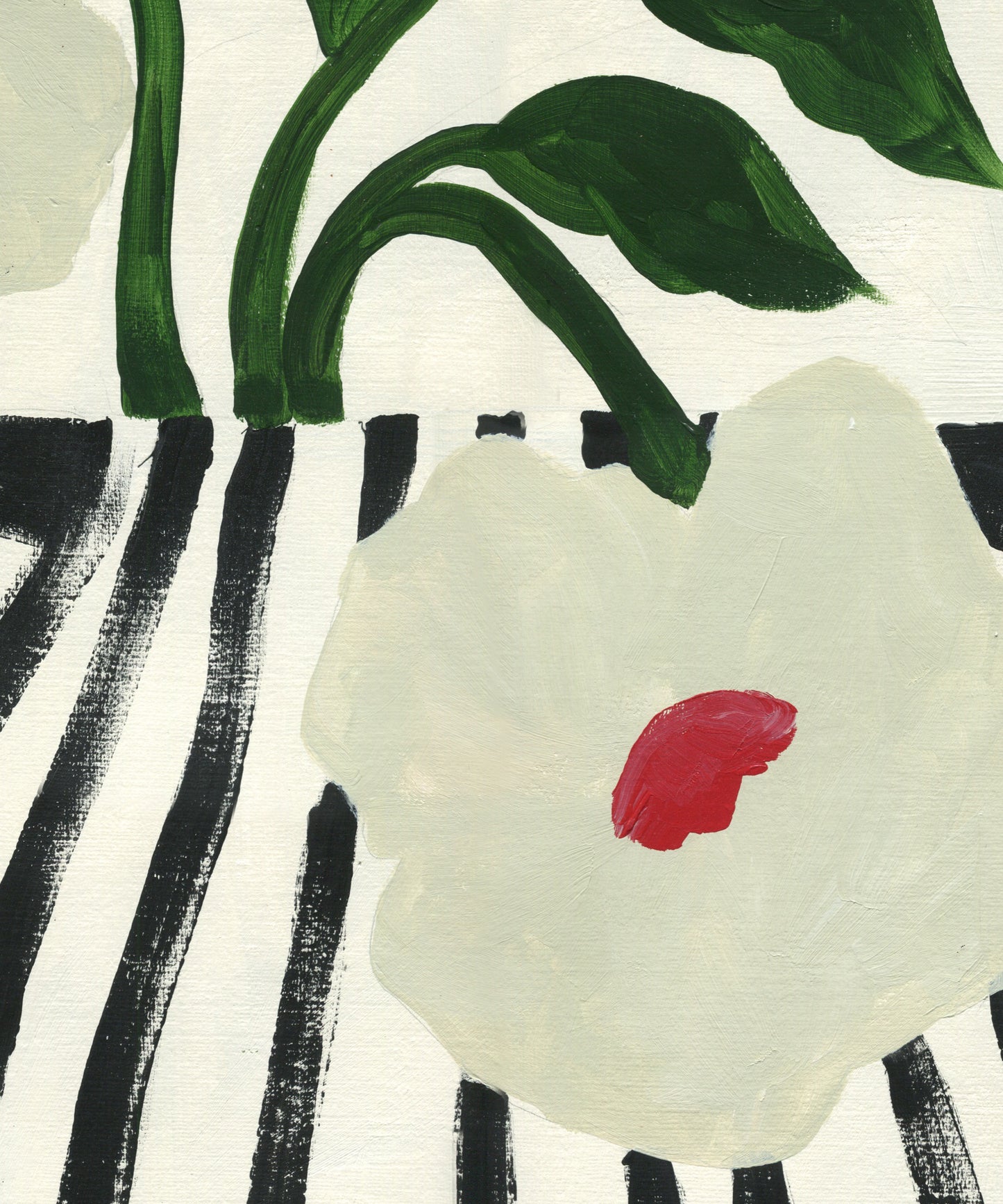 Oversized Stripe Vase, Giclée Print