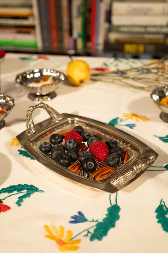 Vintage Silver Tassel Dish