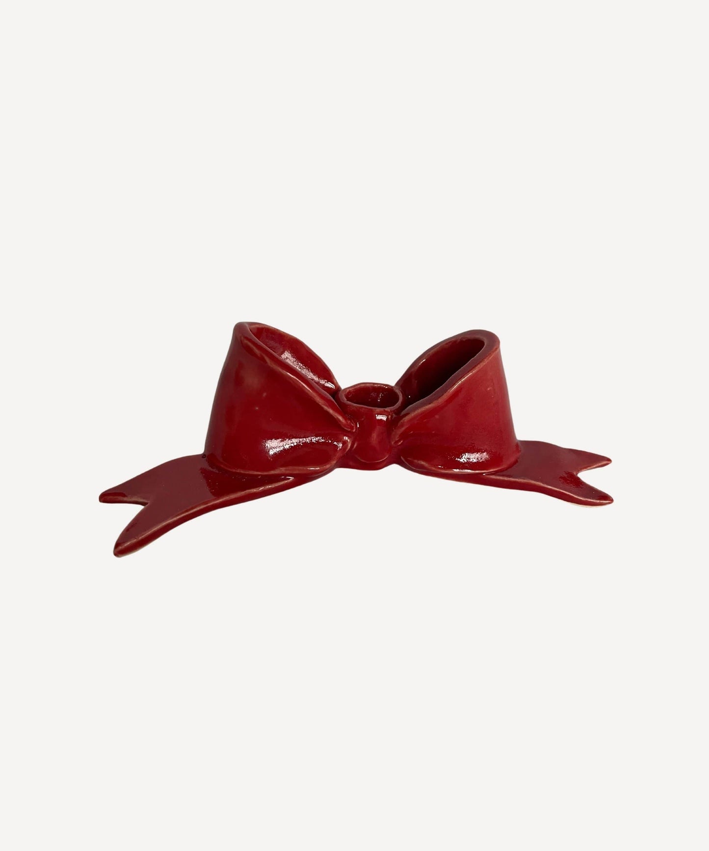 Mini Red Bow Candlestick