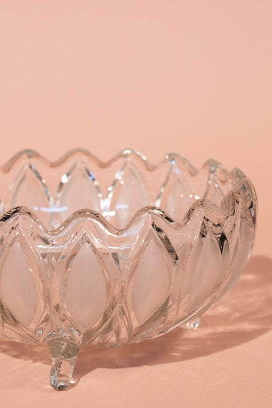 Vintage Glass Fruit Bowl