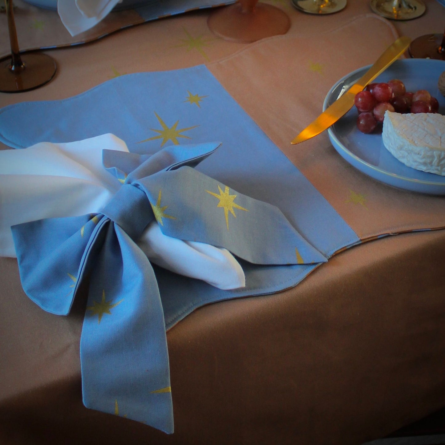 Étoile Napkin Ring Blue L'amour des Bonbons x Maison Flâneur