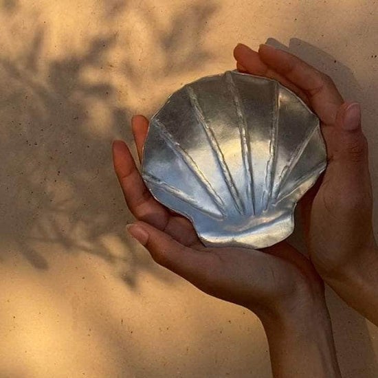 Small Hand-wrought Aluminium Shell Bowl