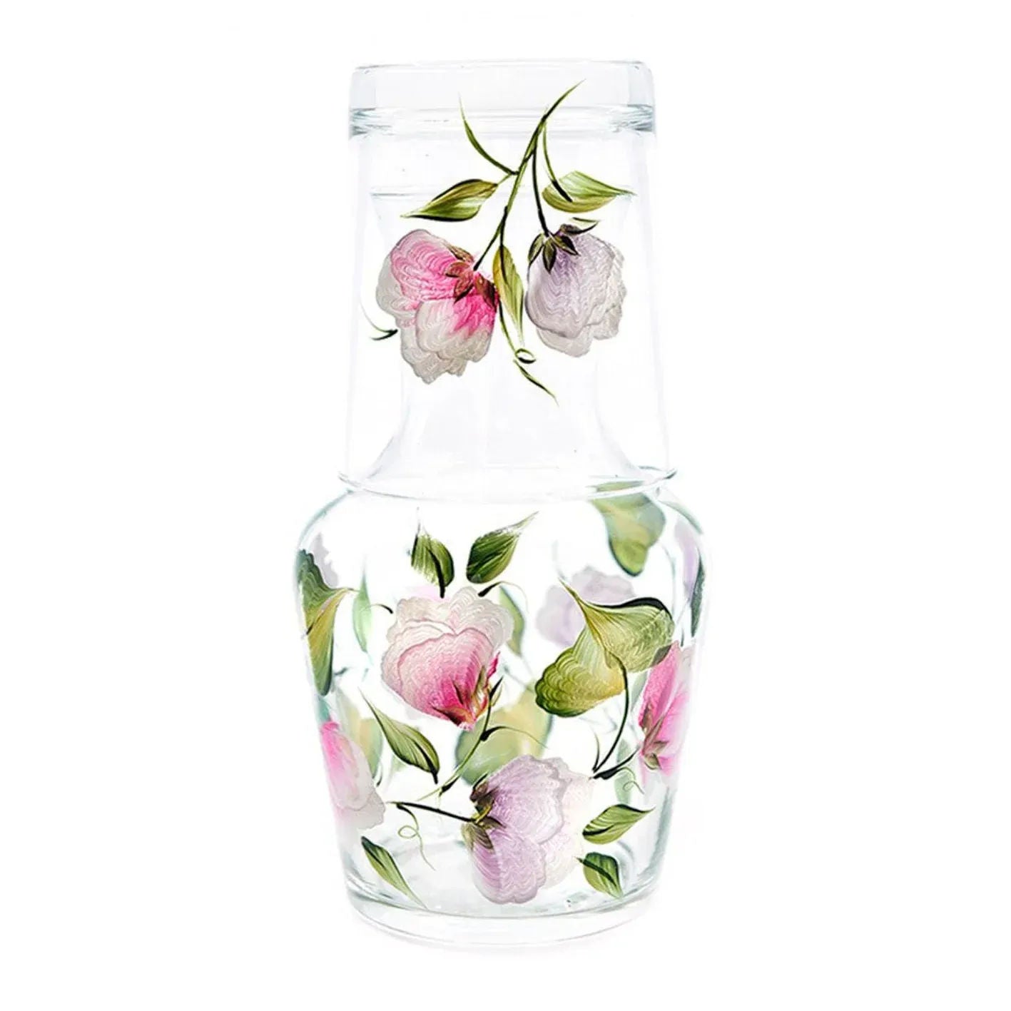 Sweet Pea Carafe And Tumbler