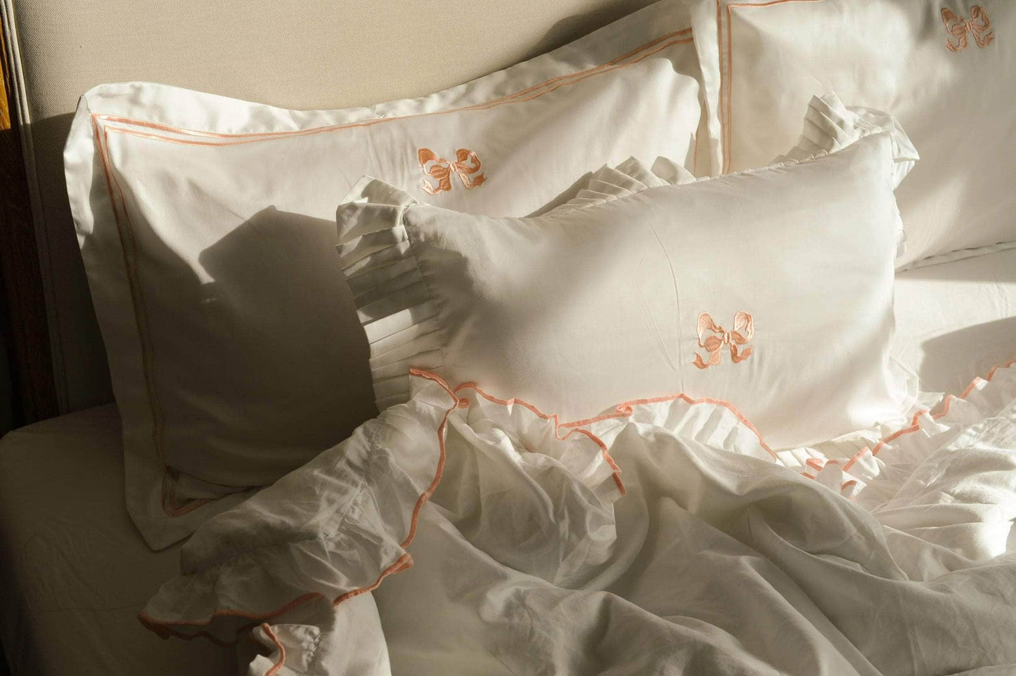 Arabella Bow Pillowcase Pair