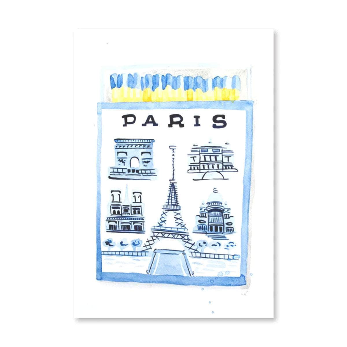 Paris Matchbook Art Print