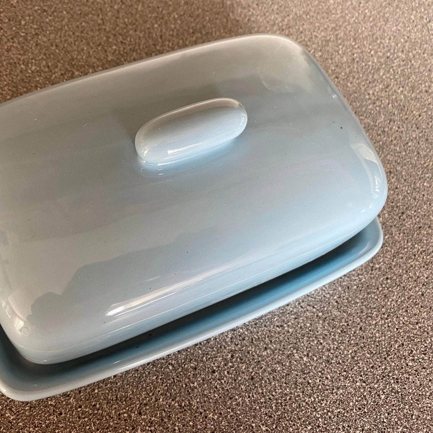 Butter Dish and Sugar Bowl Set - Powder Blue Glaze