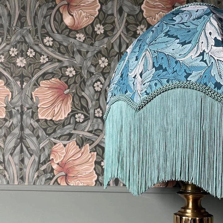 Acanthus - Teal Lampshade