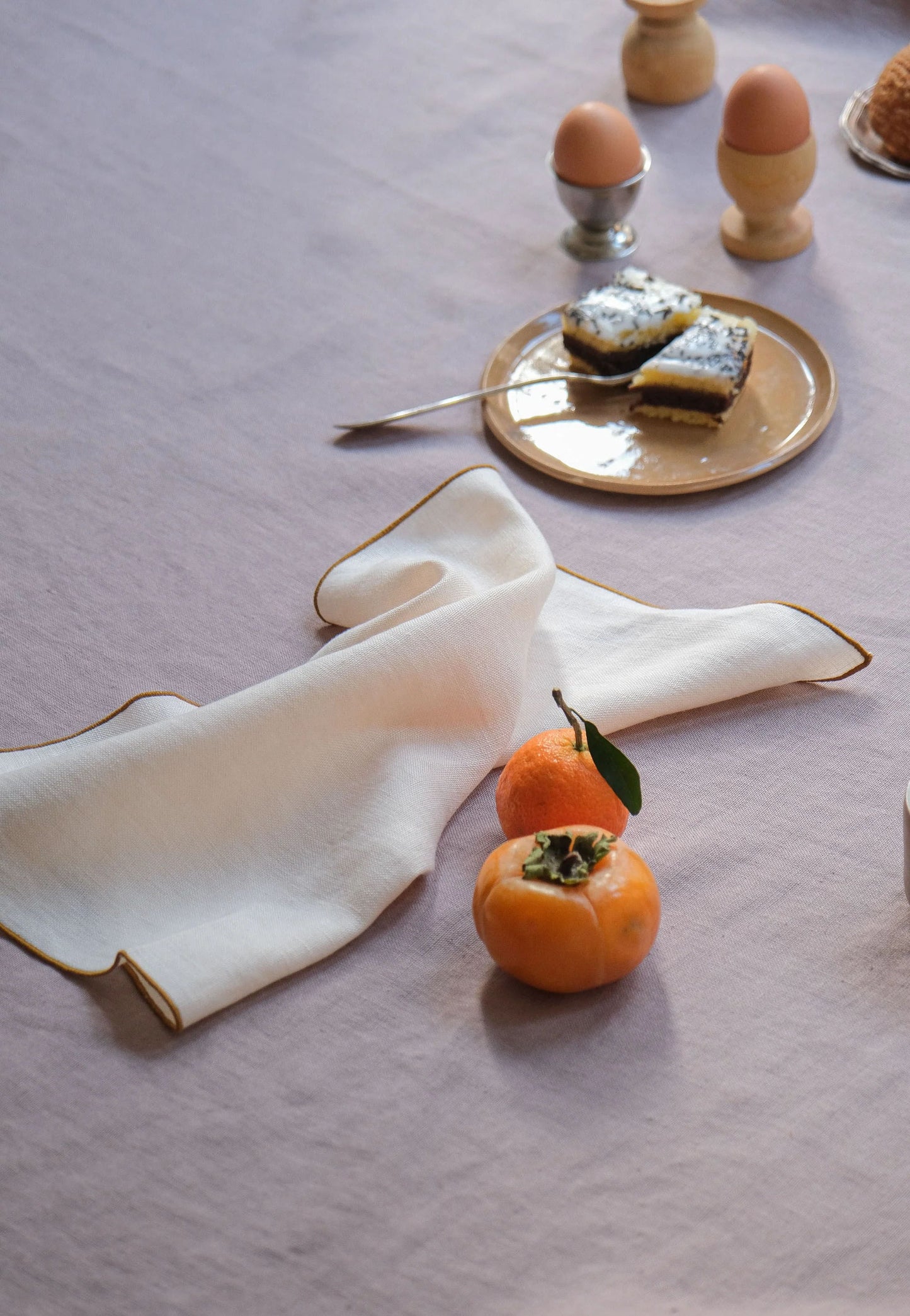 The Old Pink Linen Tablecloth