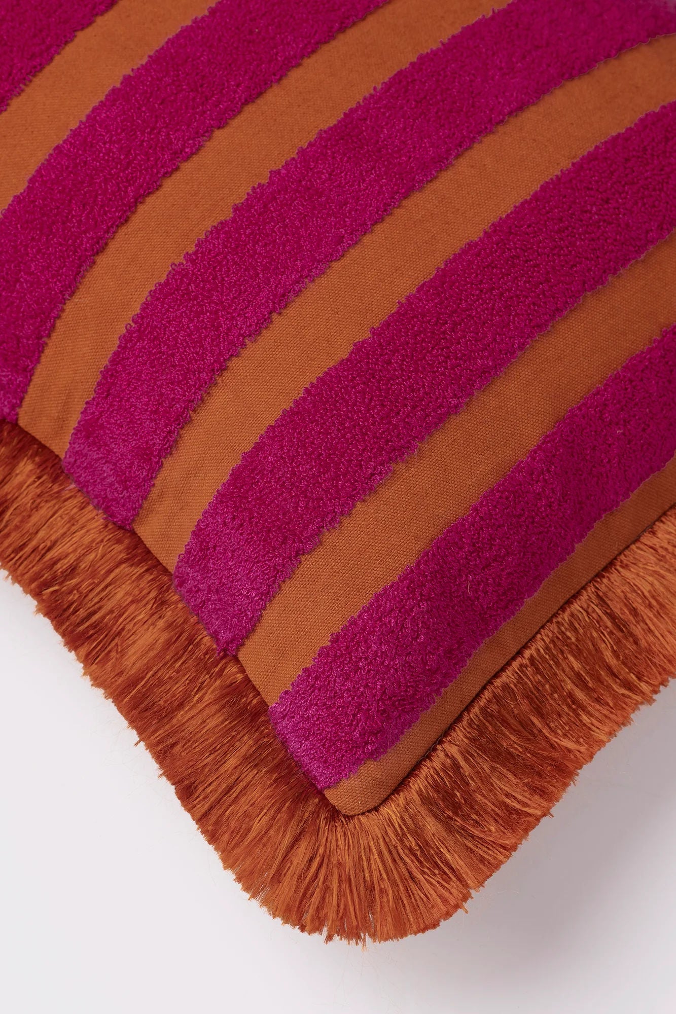 Cushion Jackie Rust & Fuchsia