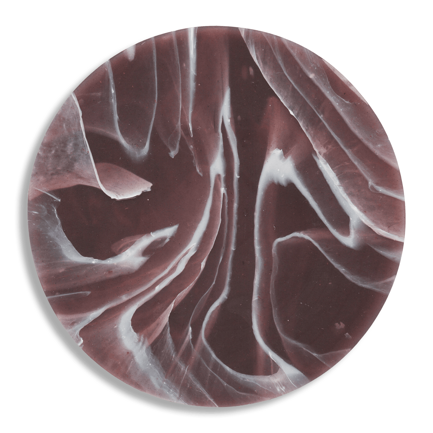 Recycled Plastic Coaster Ripple Plum