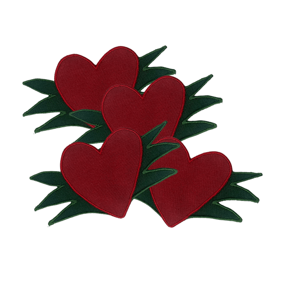 “Cuore” - Set of 4 Cocktail Napkins