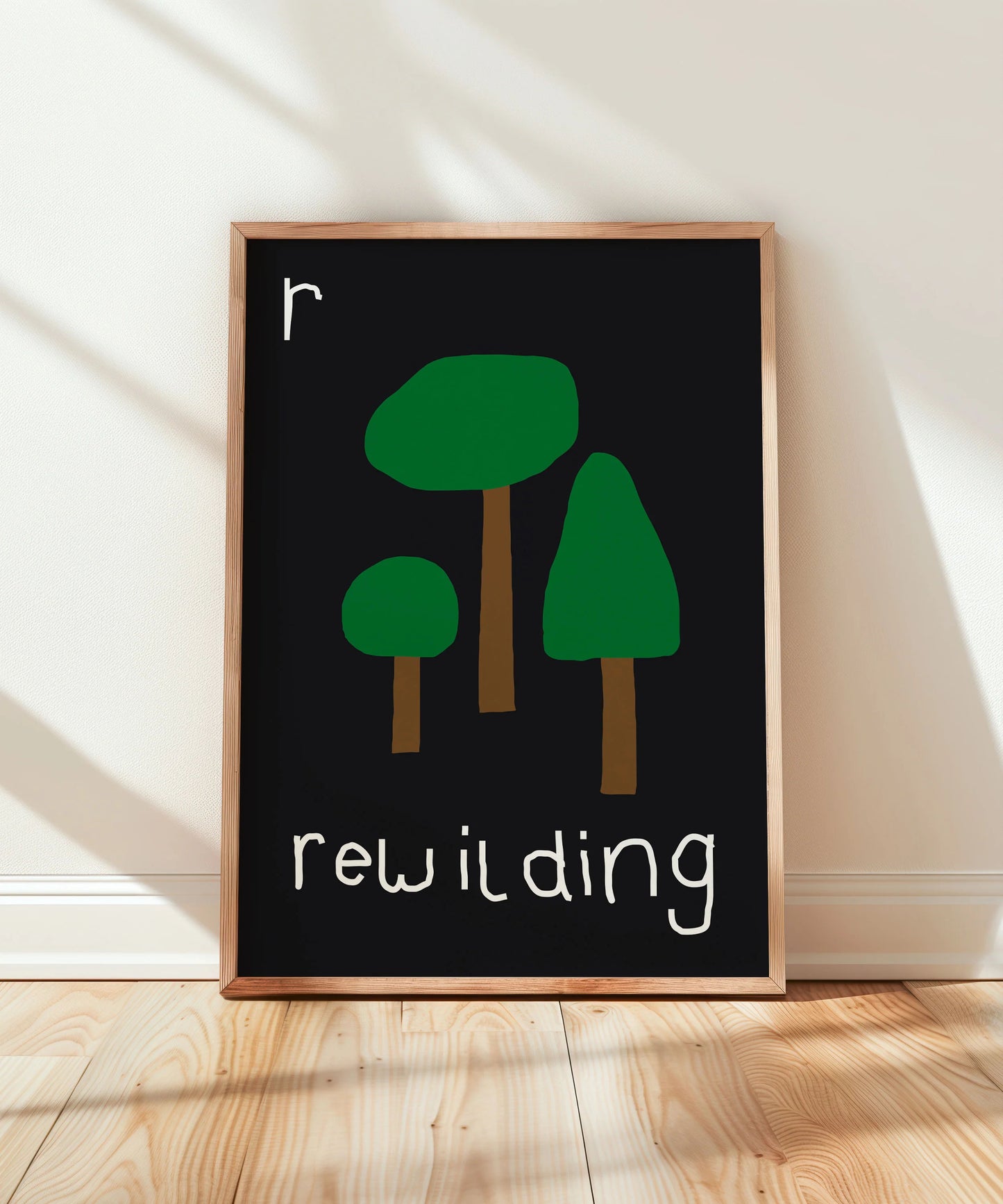 R for Rewilding Print